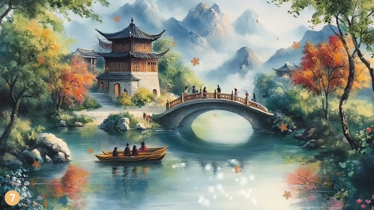 優美的竹笛古箏和琵琶旋律 - 平靜的中國傳統音樂 Beautiful Bamboo Flute Guzheng and Pipa Melodies Traditional Chinese Music
