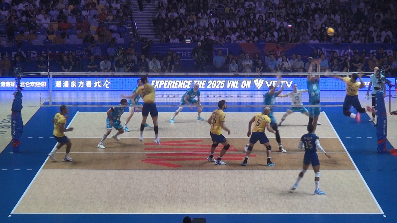 Volleyball Brazil Darlan Souza amazing at VNL 2025 Finals