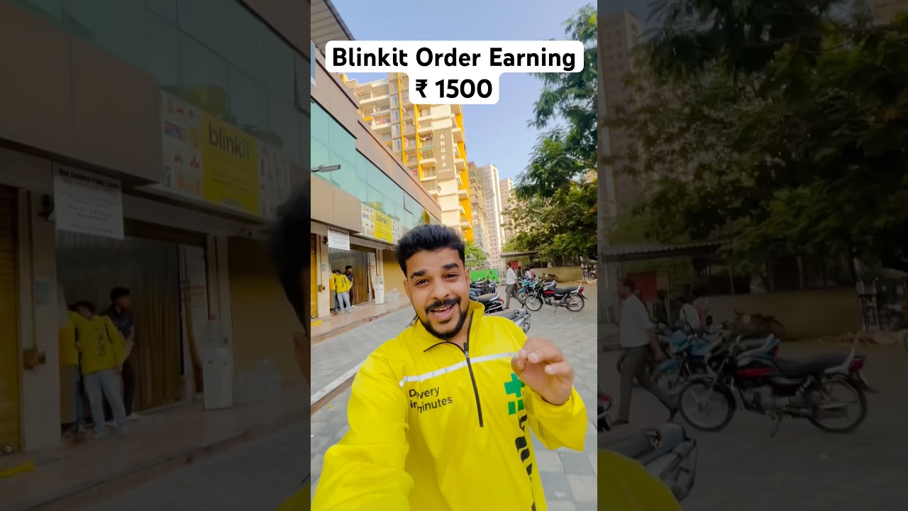Blinkit Order Earning ₹1500💸 || #blinkitdeliveryjob #blinkitdeliveryboy #blinkitdailyearning