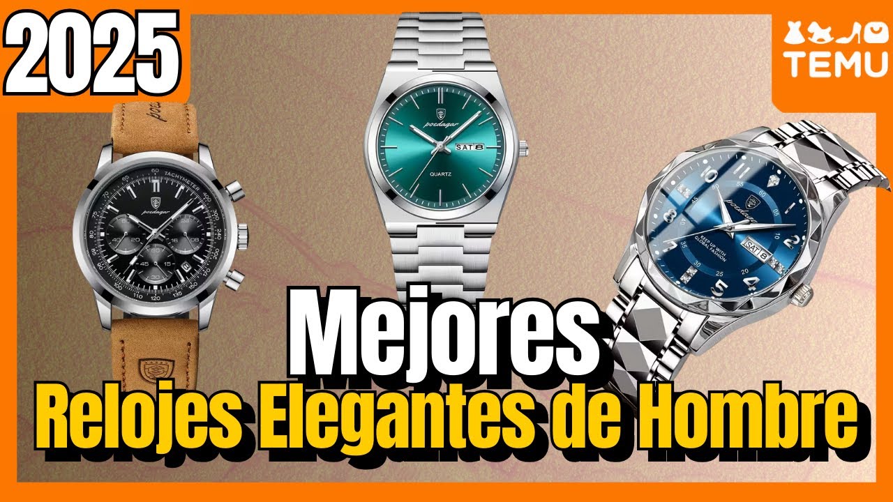 🔥 Los 7 mejores RELOJES ELEGANTES DE HOMBRE de Temu [2025] Calidad/Precio ✅&nbsp;Lujo, Cuarzo, Acero