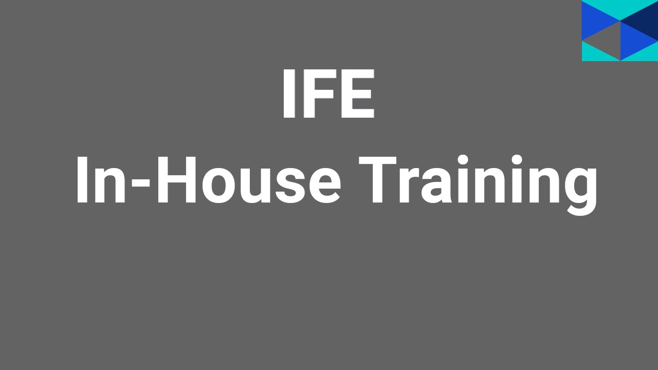 IFE In-House Energy Training Courses