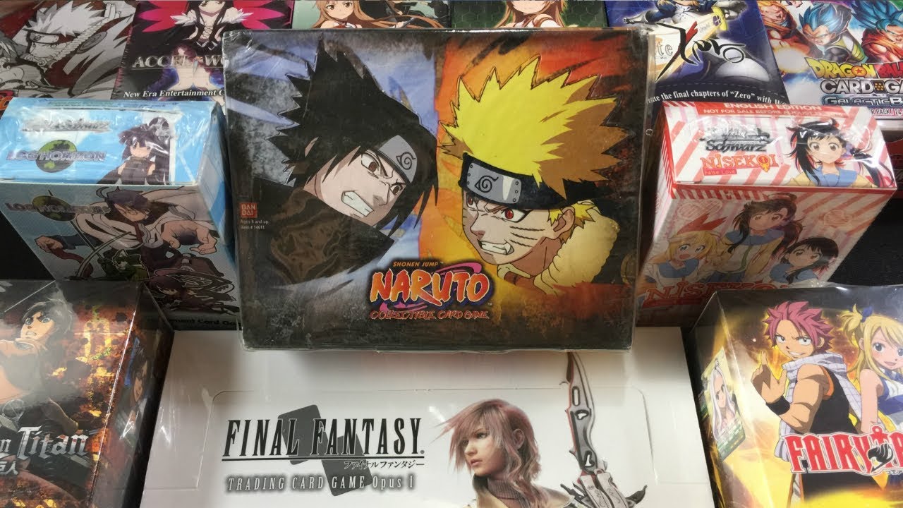 Rare Hunters Epic TCG Opening Collection! Weiss Schwarz, Naruto, FF, and Dragon Ball Super!