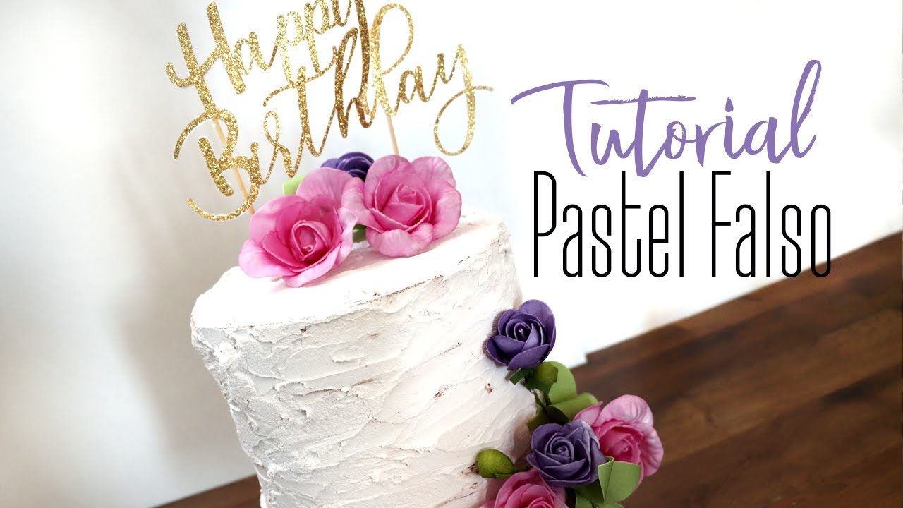 Tutorial de Pastel Falso, Prop para Fotos, Toppers para Pasteles, Fotografia- JohanaCaudiGs