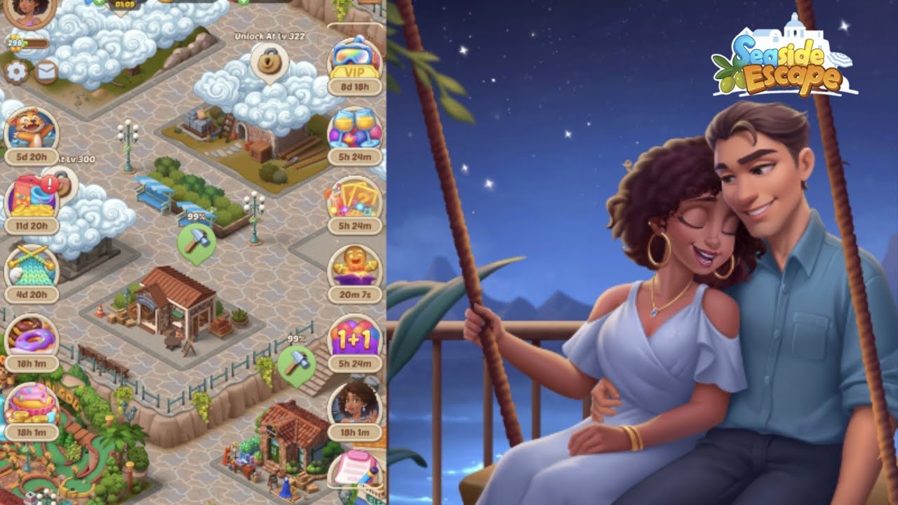 Seaside Escape |  Level  297-298   Part 365  🏝🏖   #merge