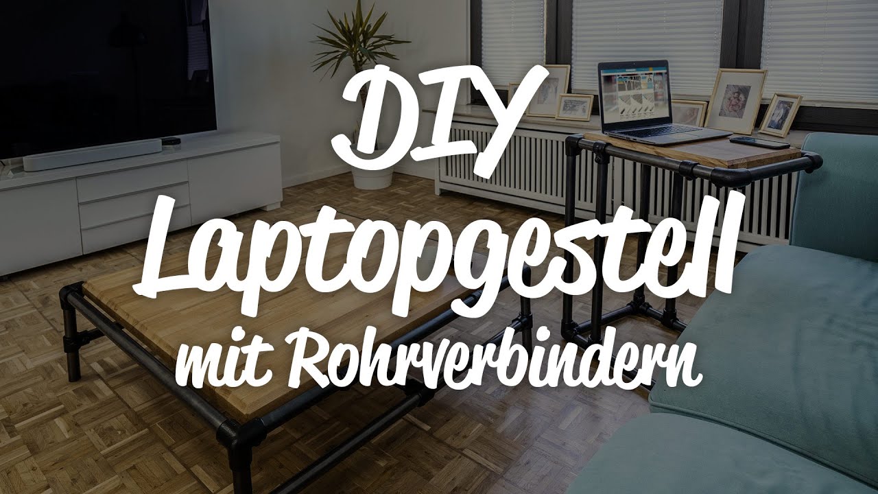 DIY Laptopgestell / Beistelltisch aus Rohrverbindern zum Selberbauen | materials4me