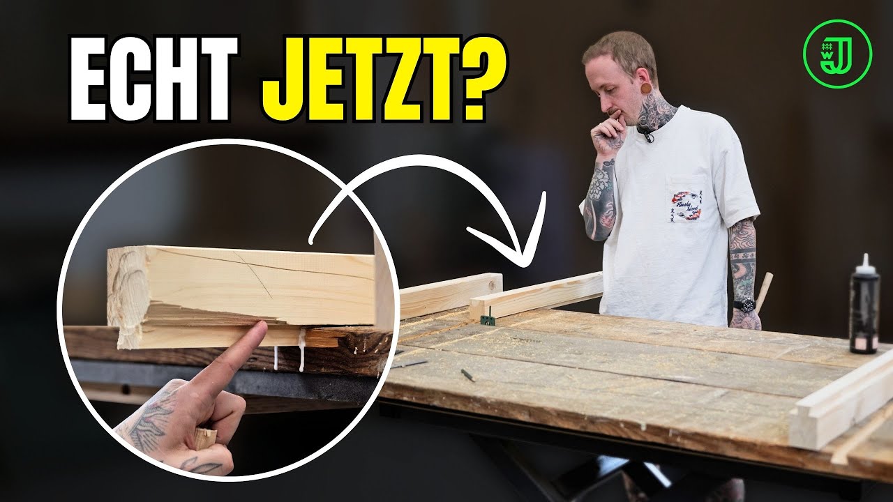 Eigentlich wollte ich nur einen GARTENTISCH aus Gerüstbohlen bauen 👉 doch dann... 😲 | Jonas Winkler