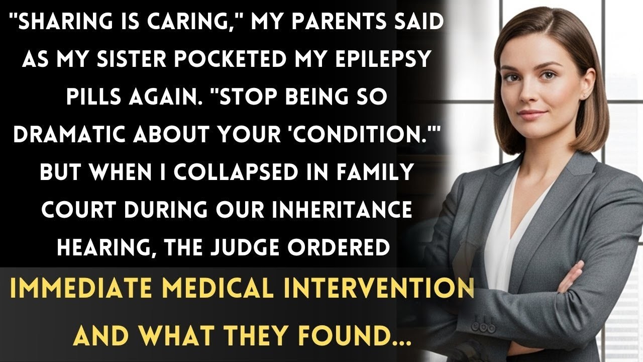 My Sister Stole My Medication—Parents Said I Was Selfish. Then I Had A Seizure In Front Of The Judge