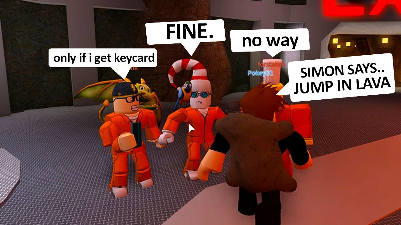 SIMON TOLD ME TO JUMP IN LAVA!! (Roblox Jailbreak)