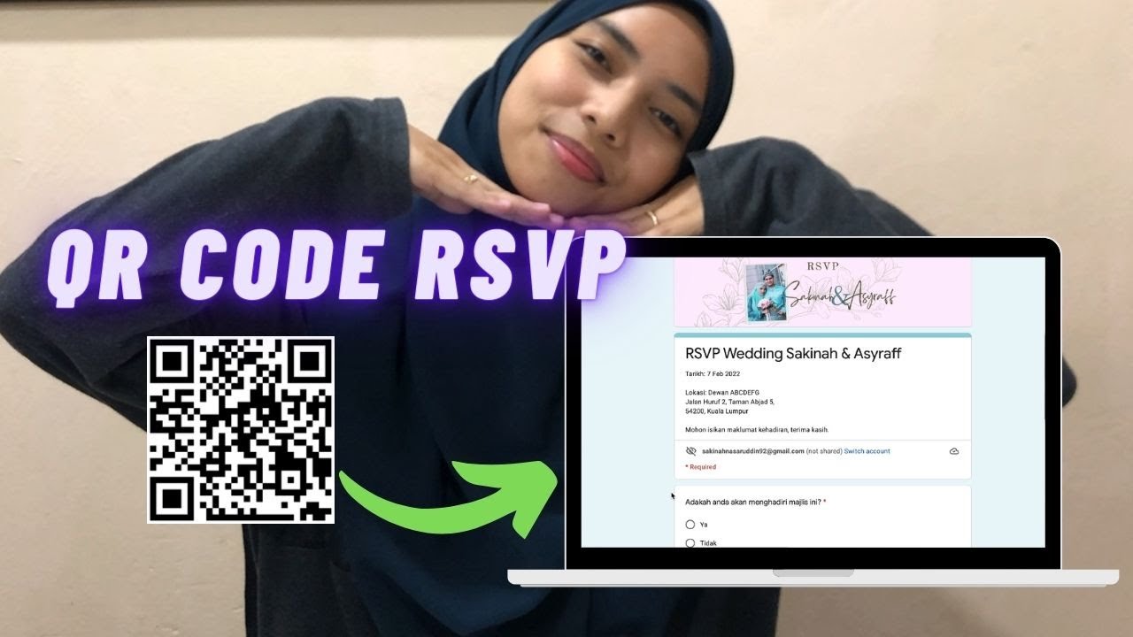 MUDAH! Cara Buat RSVP Untuk Confirm Kehadiran Tetamu + QR Code