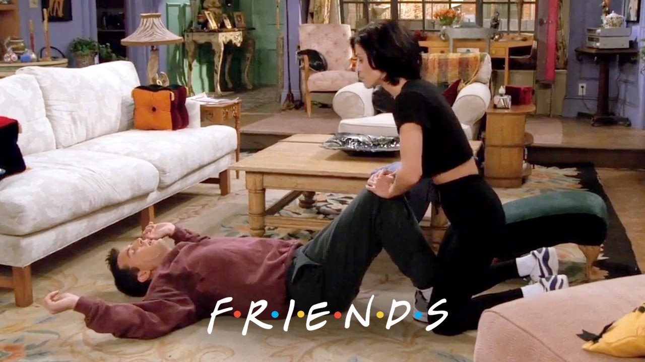 Chandler & Monica Work Out Together | Friends