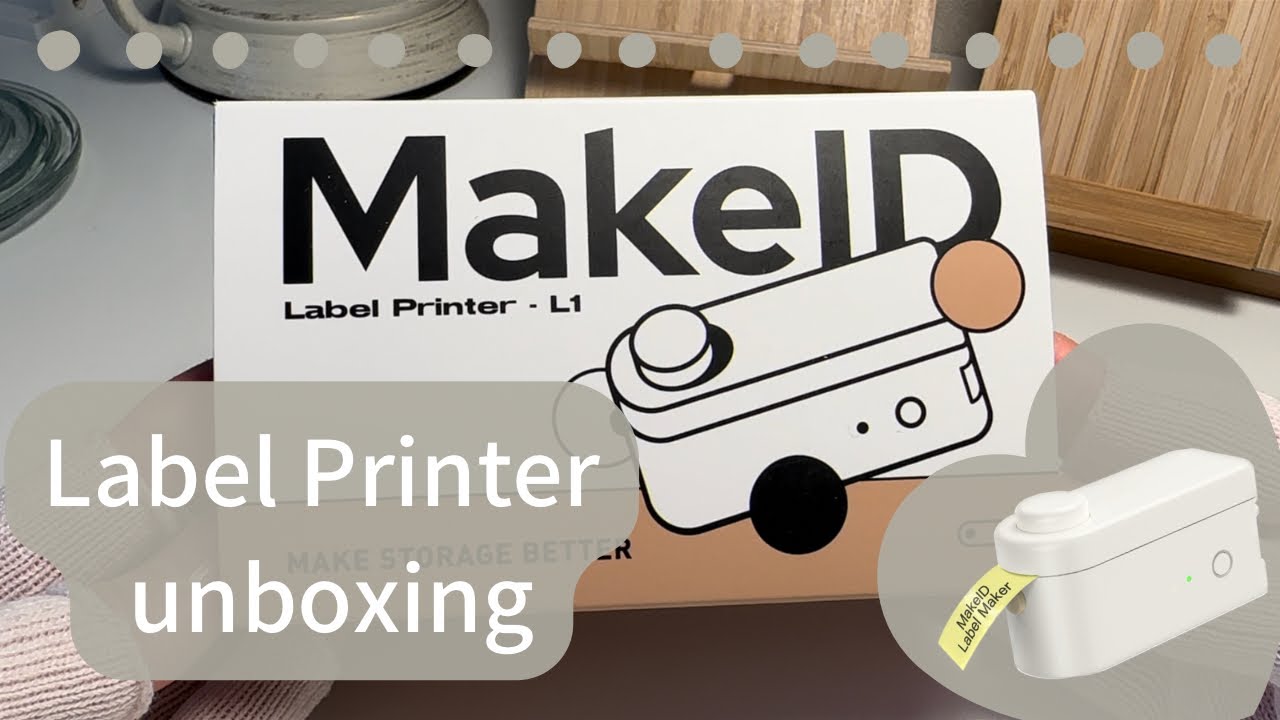 ラベルプリンターMakeID使ってみました/Label Printer unboxing