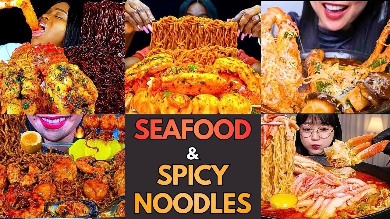 🦀🍜🔥Ultimate Seafood Boil and Noodles Combo ASMR Mukbang Compilation