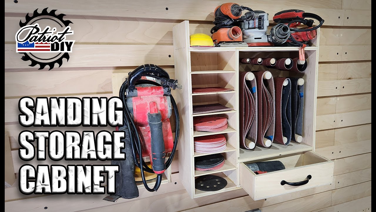 Oraganize Your Sandpaper / DIY Sanding Cabinet