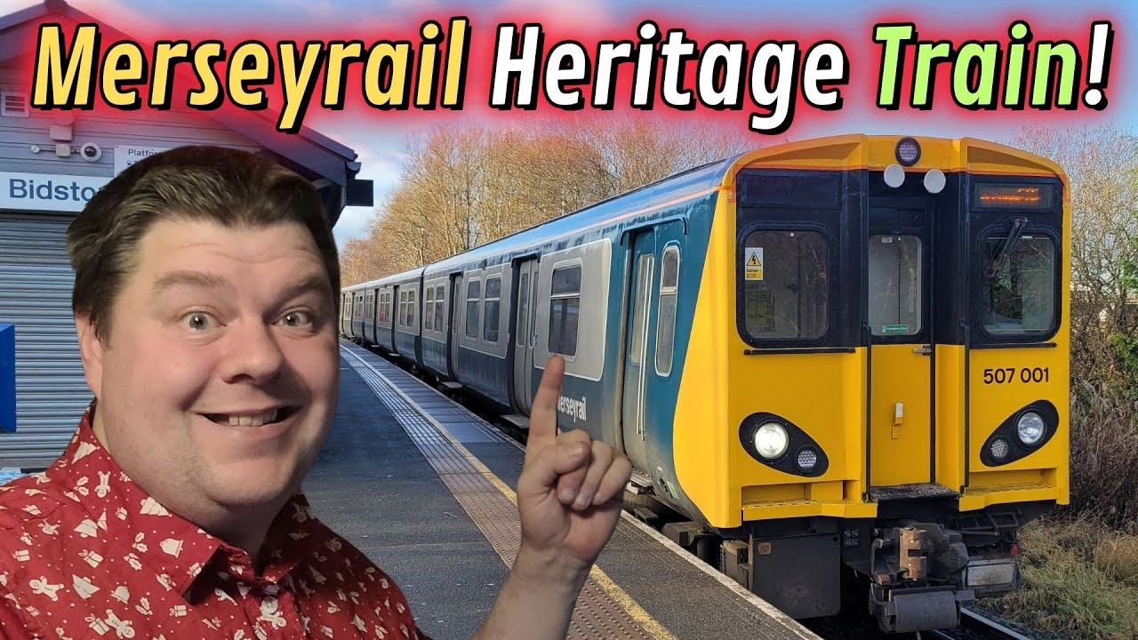 CHASING Merseyrail's NEW Heritage livery Train