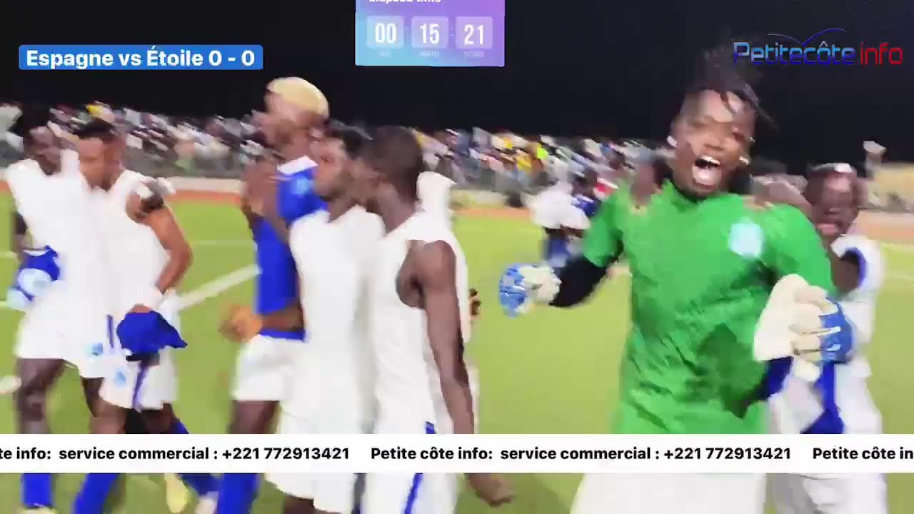 Coupe du Maire de Mbour Espagne Z2B vs Étoile Z1B deuxième mi-temps tir au but