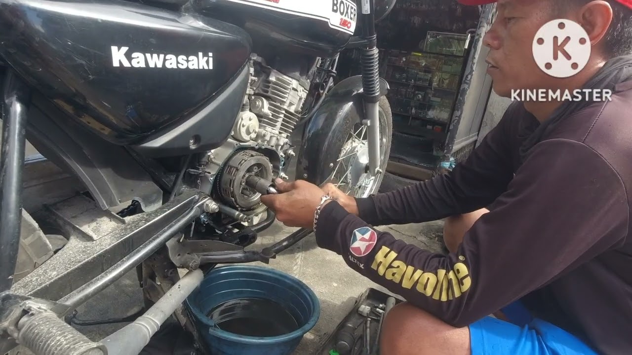 Kawasaki Boxer 150 Clutch Lining Replacement.