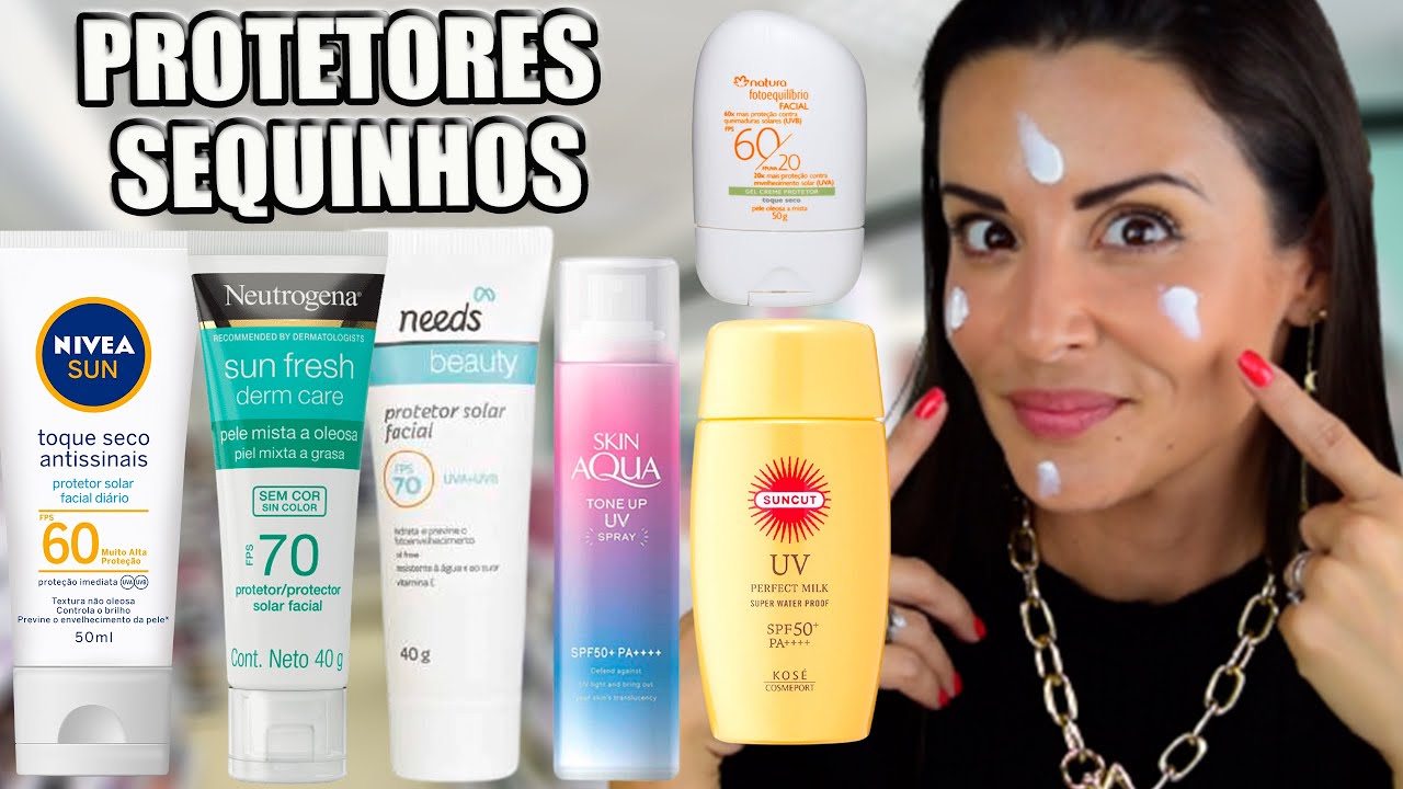 Protetor Solar Sequinho: Nivea, Neutrogena, Natura, Needs e mais!