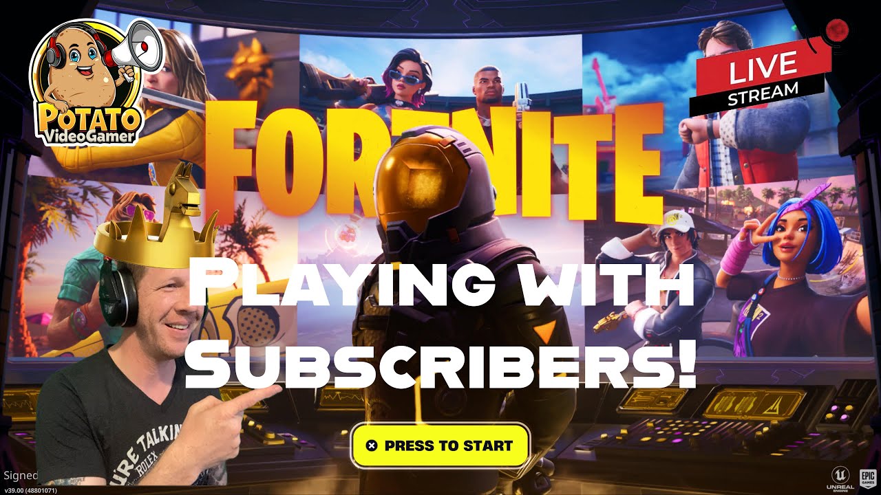 Fortnite with SUBSCRIBERS!  Come Sub and Play!
