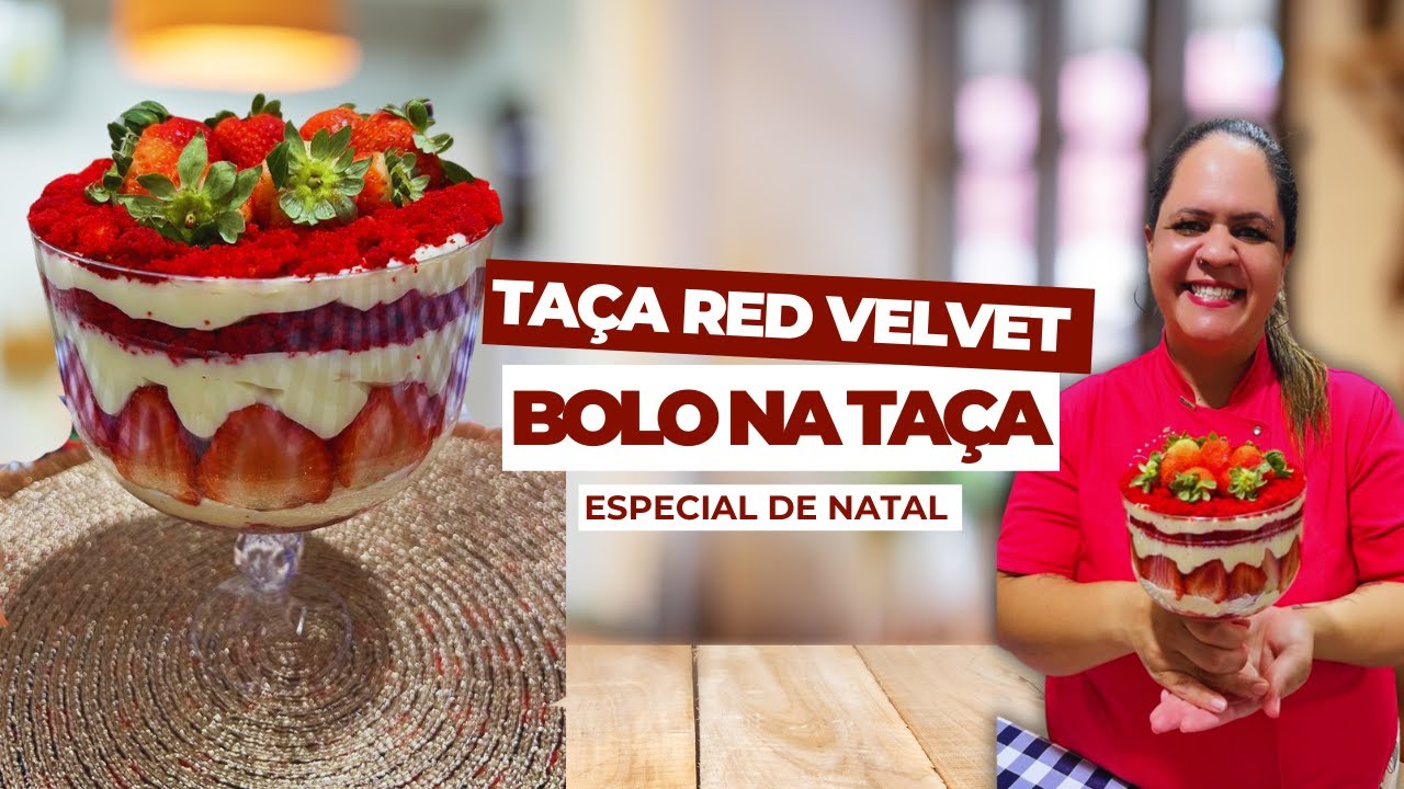 Taça Red Velvet - Bolo Na Taça - Especial de Natal