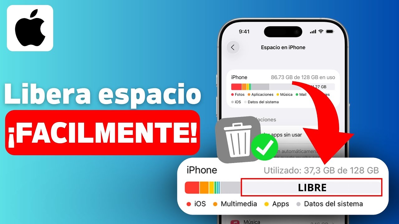 Como liberar MUCHO espacio de almacenamiento en mi iPhone