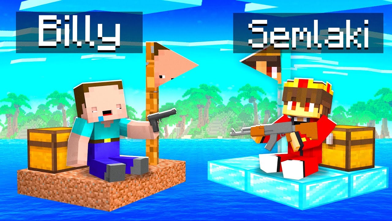 Billy Arm vs Semlaki Reich HOLZFLO&szlig; Bau Challenge in Minecraft