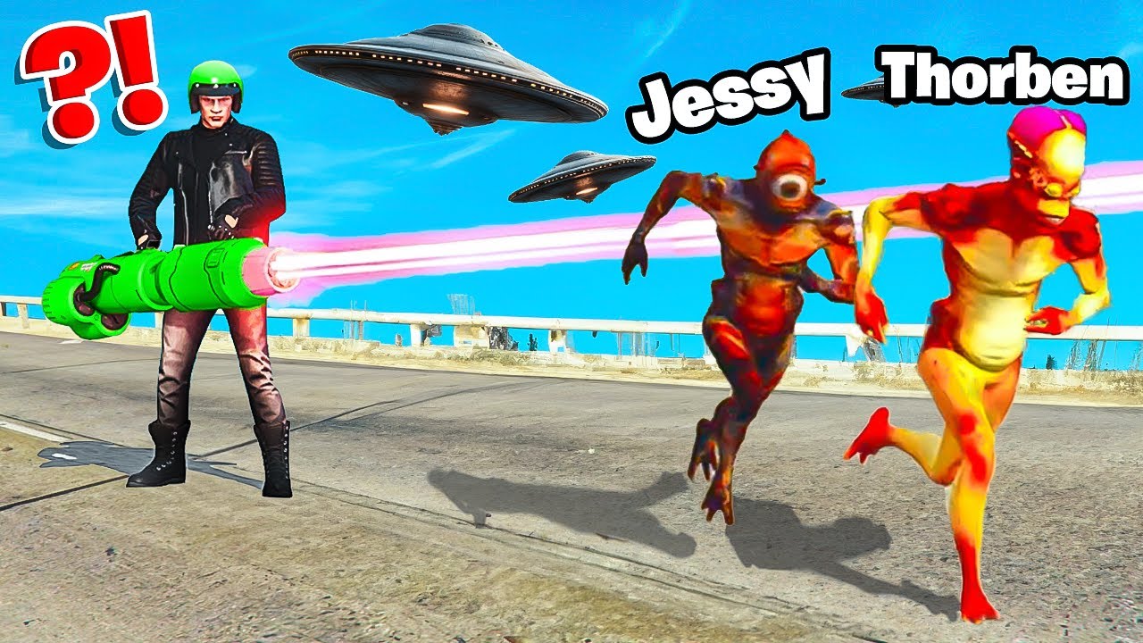 ALIENS ACHTERVOLGEN In GTA 5! 👽