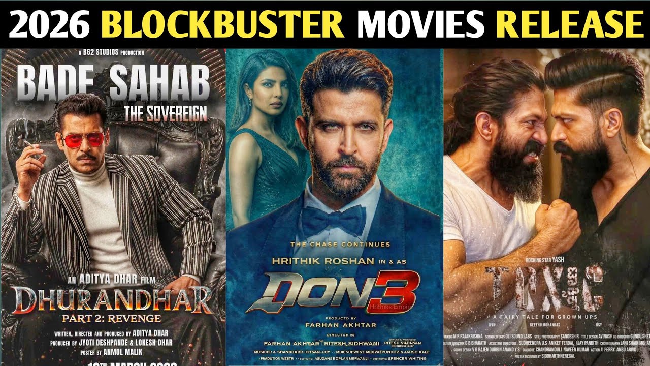 Top 10 Blockbuster Movies Release 2026 | 2026 में रिलीज होने वाली ब्लॉकबस्टर फिल्में | 2026 में बवाल