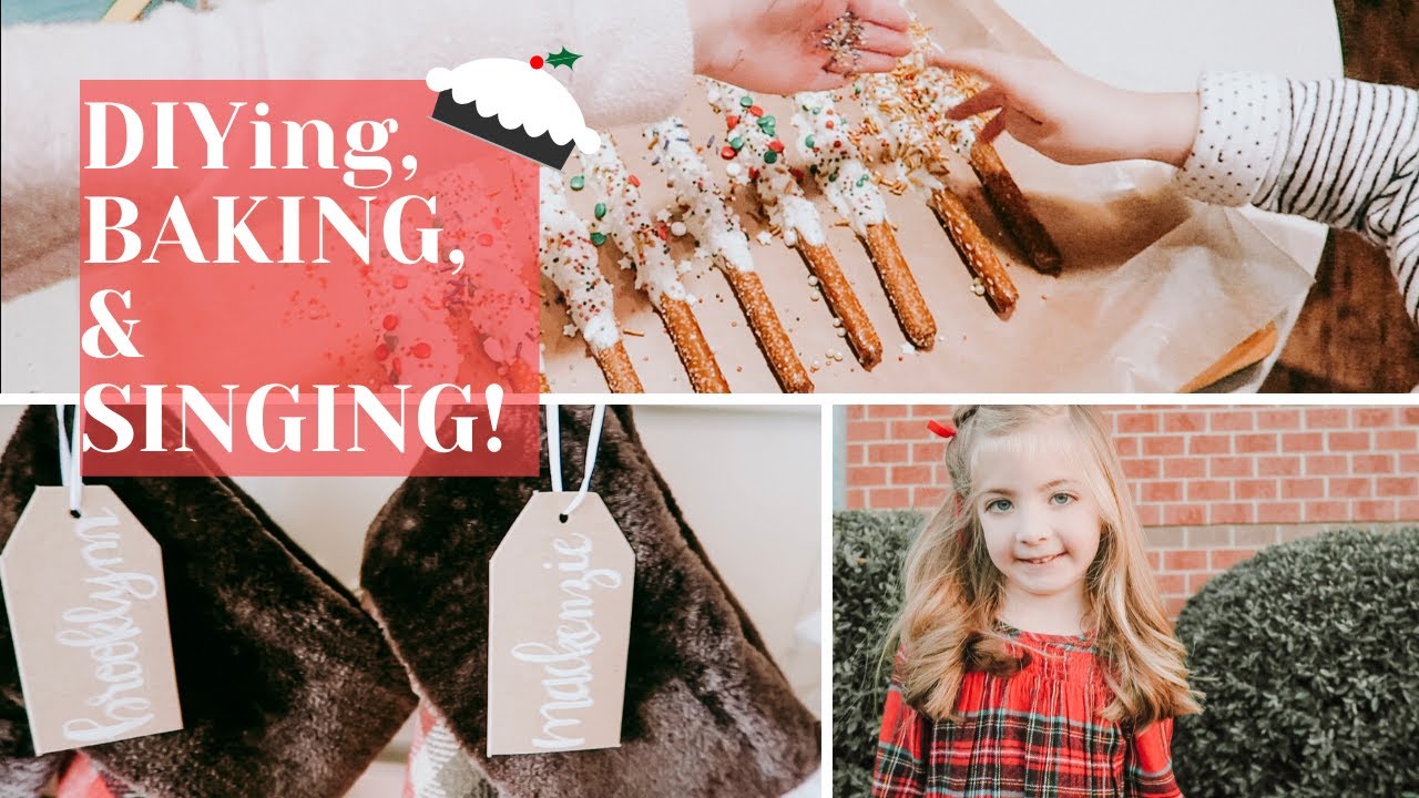 DIY STOCKING TAGS, BAKING TEACHER GOODIES, & BROOKLYNN'S MUSICAL | VLOGMAS