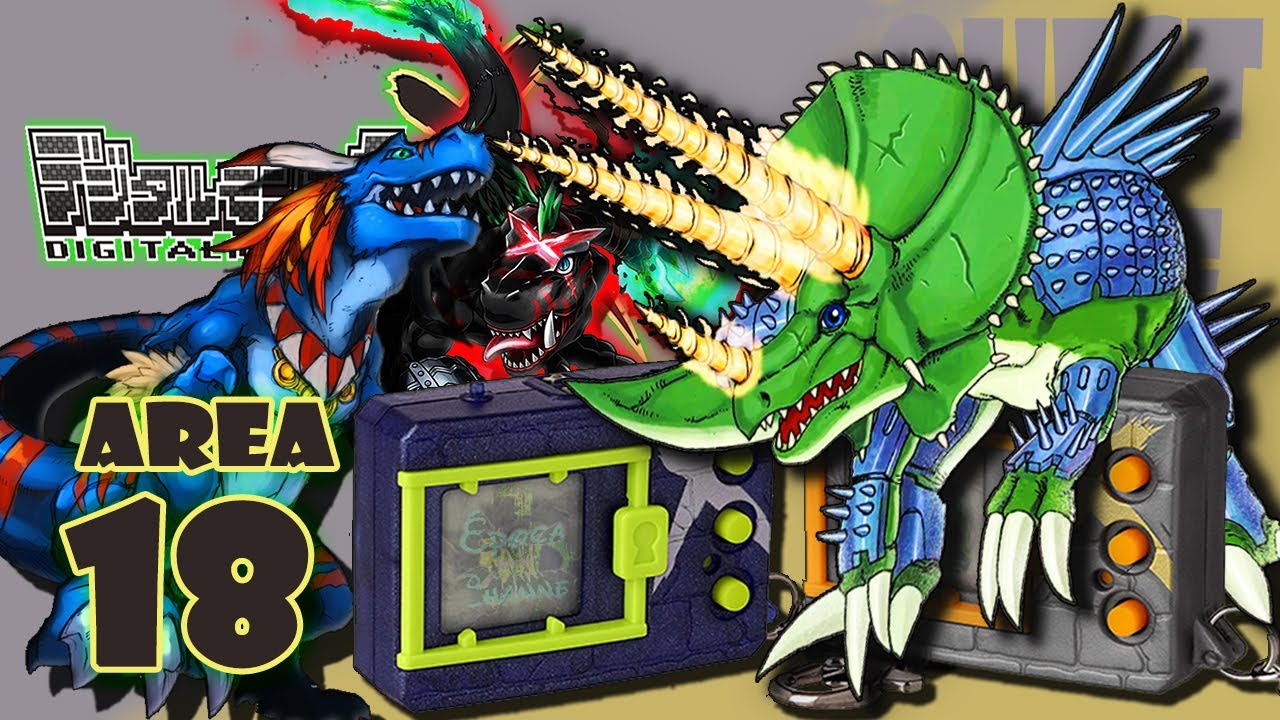 DIGIMON XC/XD - AREA 18 - QUEST MODE contra Triceramon X