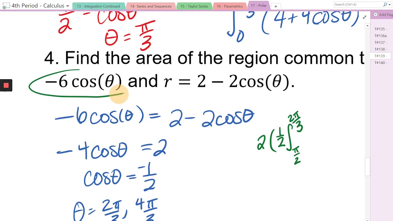 Day 3 - Area and Arc Length of Polar Graphs