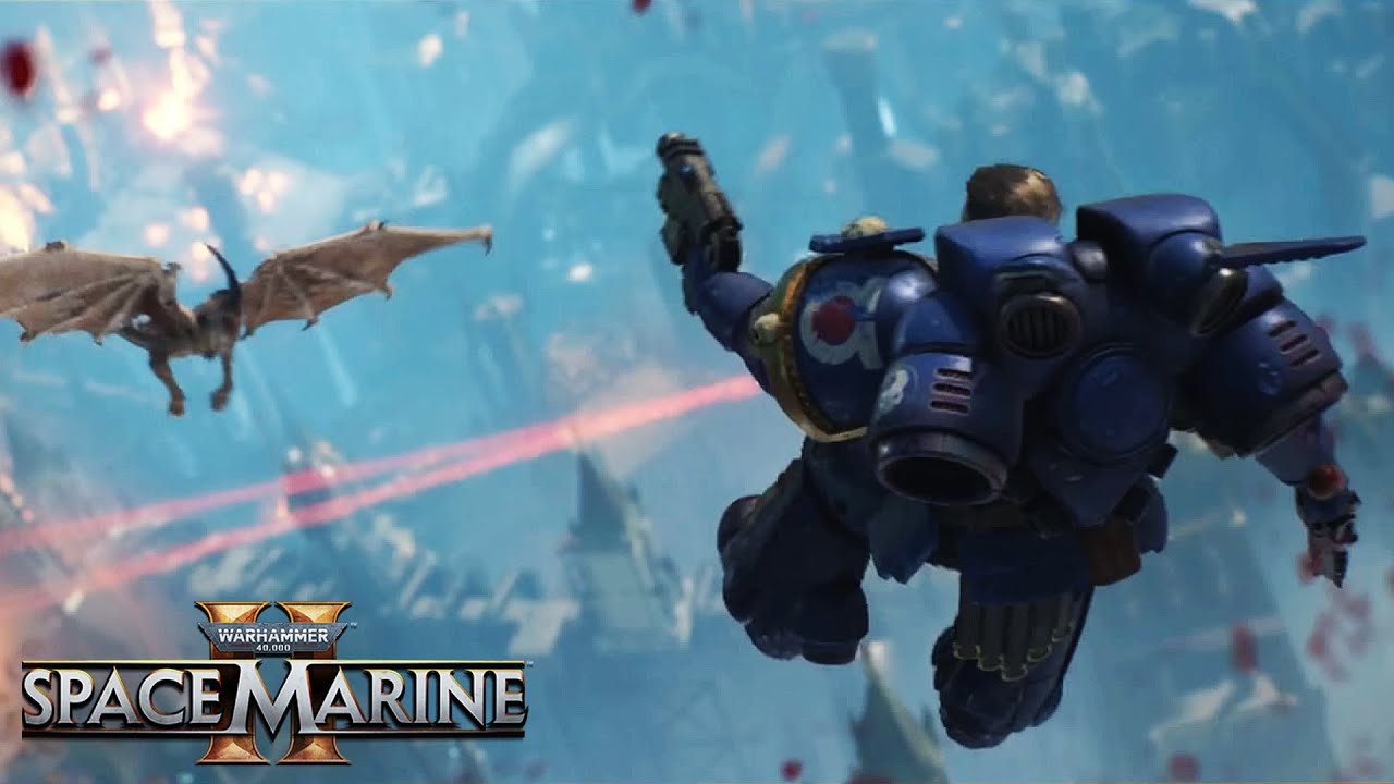 Gadriel suspects Titus - Slaughtering the Tyranids with Jump Pack Scene | Space Marine II