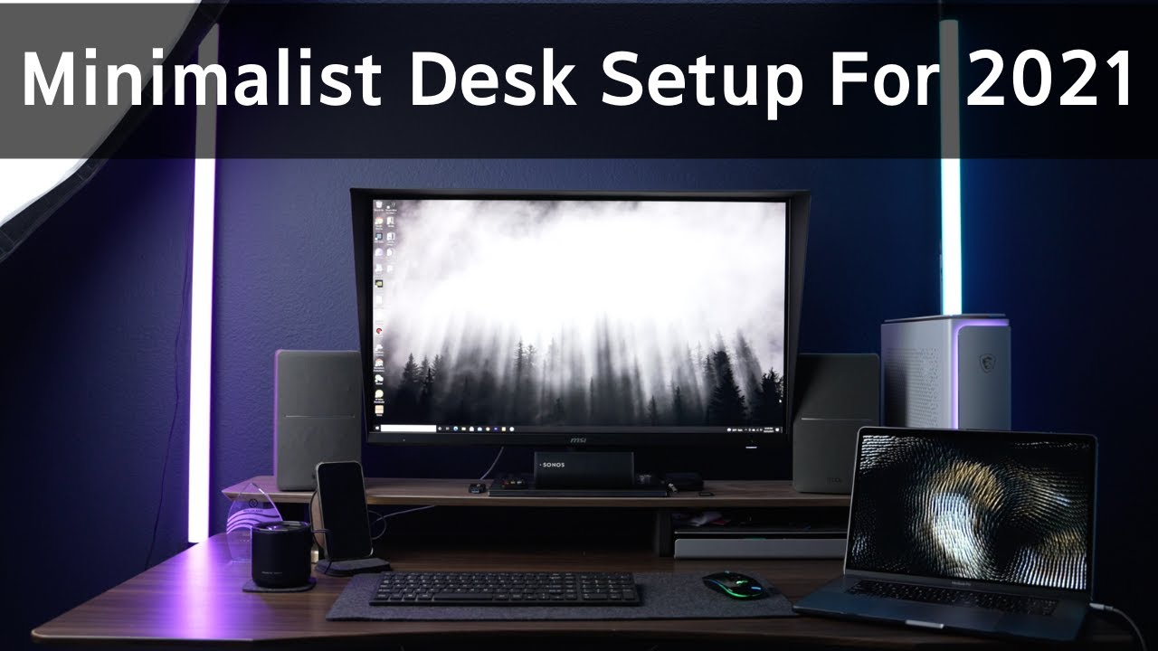 My MINIMALIST DESK SETUP For Video Editing (2021)