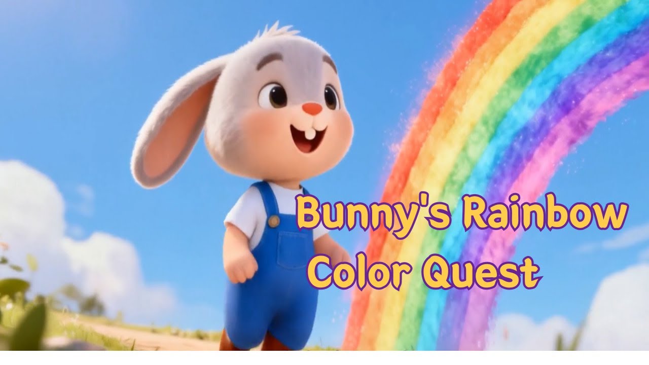Bunny's Rainbow Color Quest 🌈 | Learn Colors Song for Kids | Nursery Rhymes