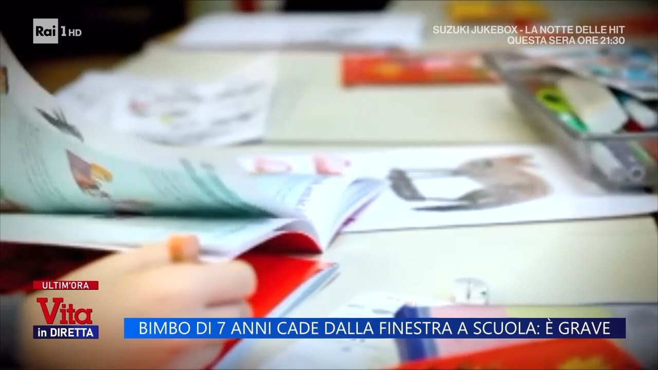 Genova, bimbo di 6 anni cade dal II piano a scuola: è grave - Vita in Diretta 18/09/2025