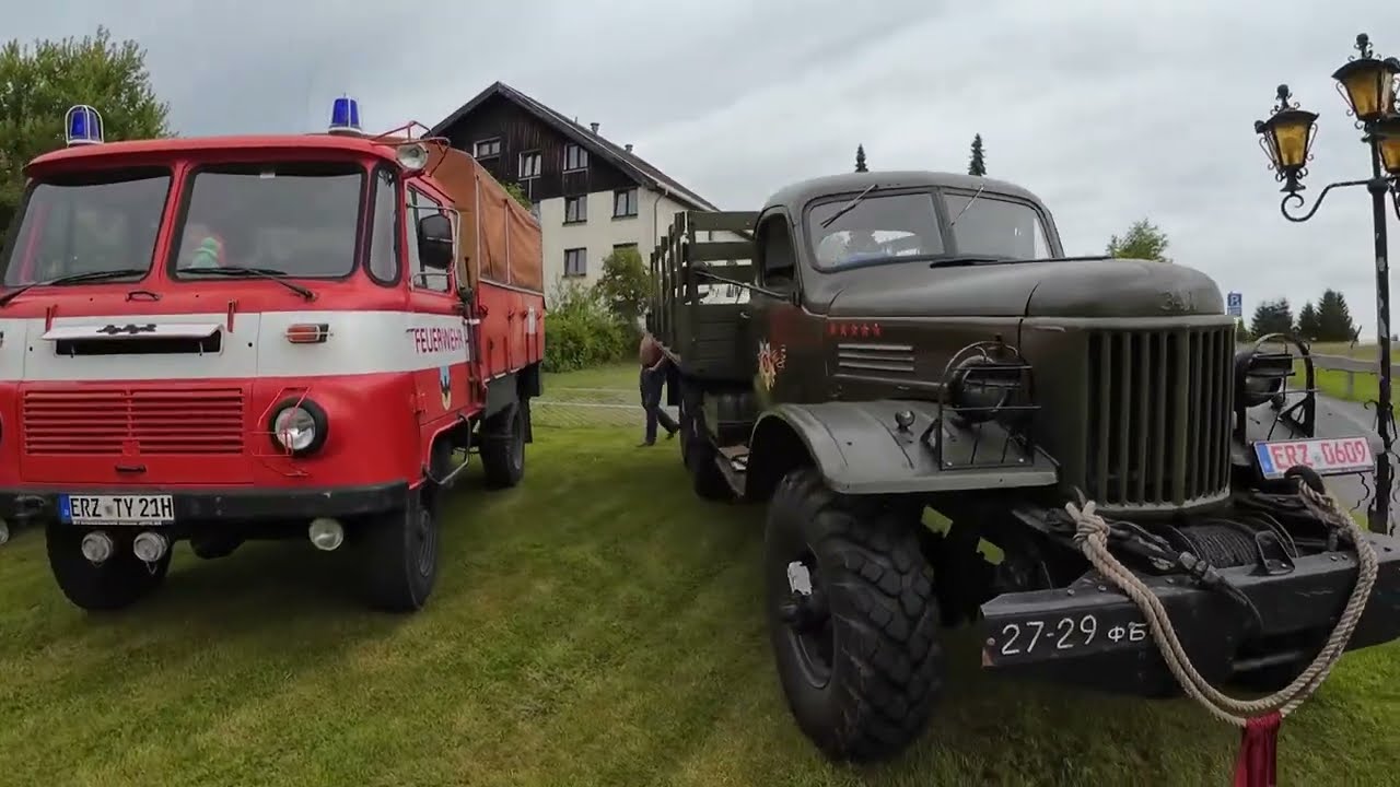 Fahrt mit Zil 157 zum Oldtimertreffen am Forstmeister Schönheide am 09.08.2025 