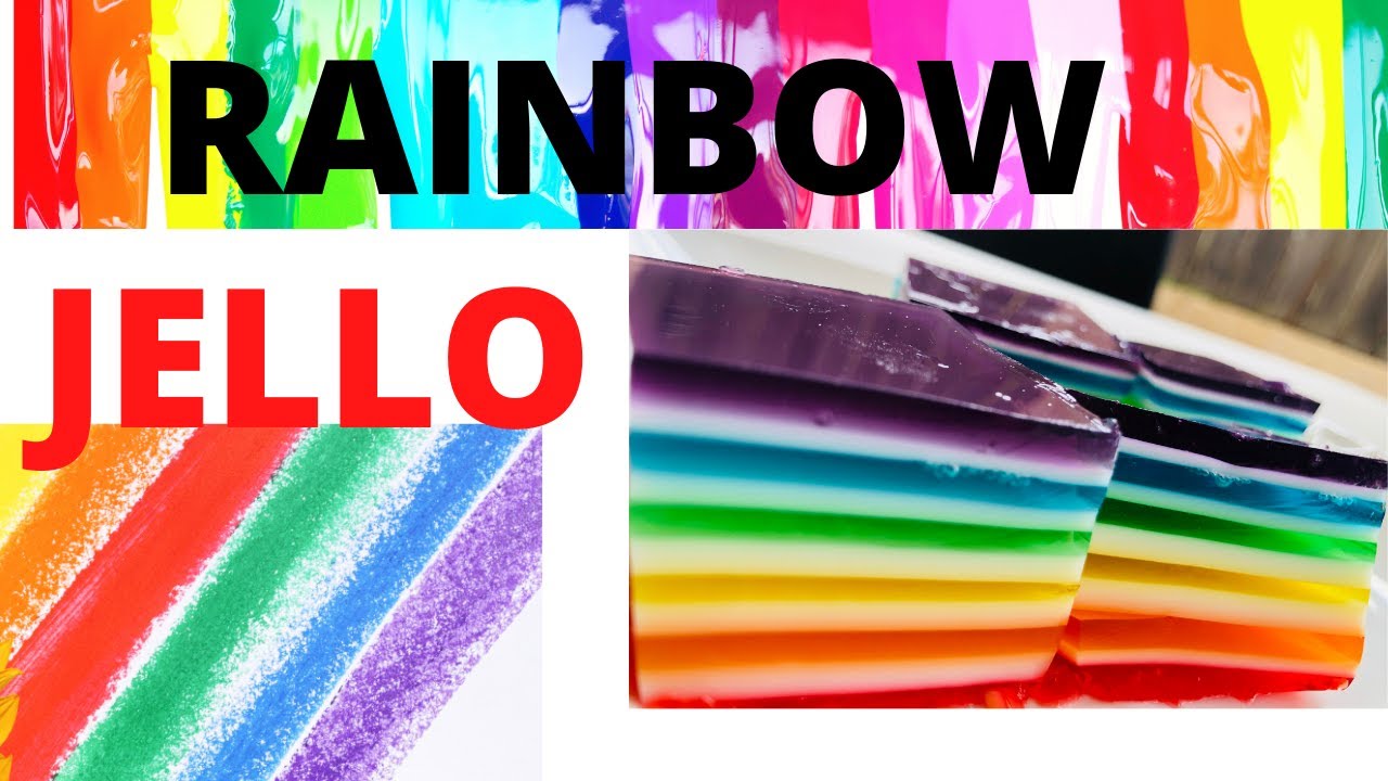 How to make the refreshing Rainbow Jello cake squares!