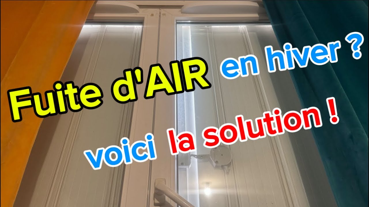 Fuite d’air froid autour d’une fenêtre ? Voici la solution !