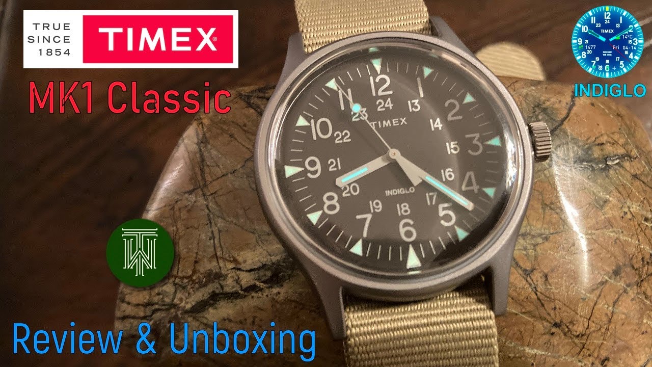 Обзор и распаковка полевых часов Timex MK1 Classic 30m (TW2T10300-VK / M905)