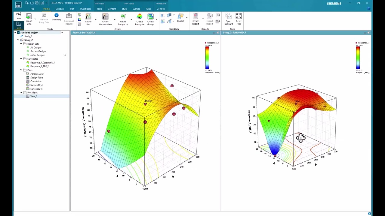 HEEDS - Optimization of External data based on Surrogate model