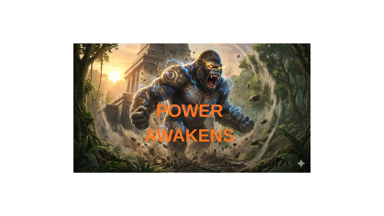King Kong Power Awakening 🔥 Chest Energy Explosion | Monster Unleashed CGI Battle