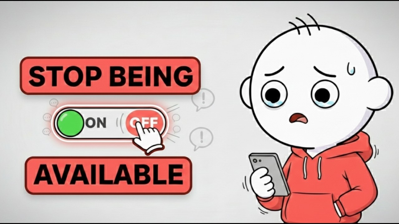When You Stop Being Available, Everything Changes