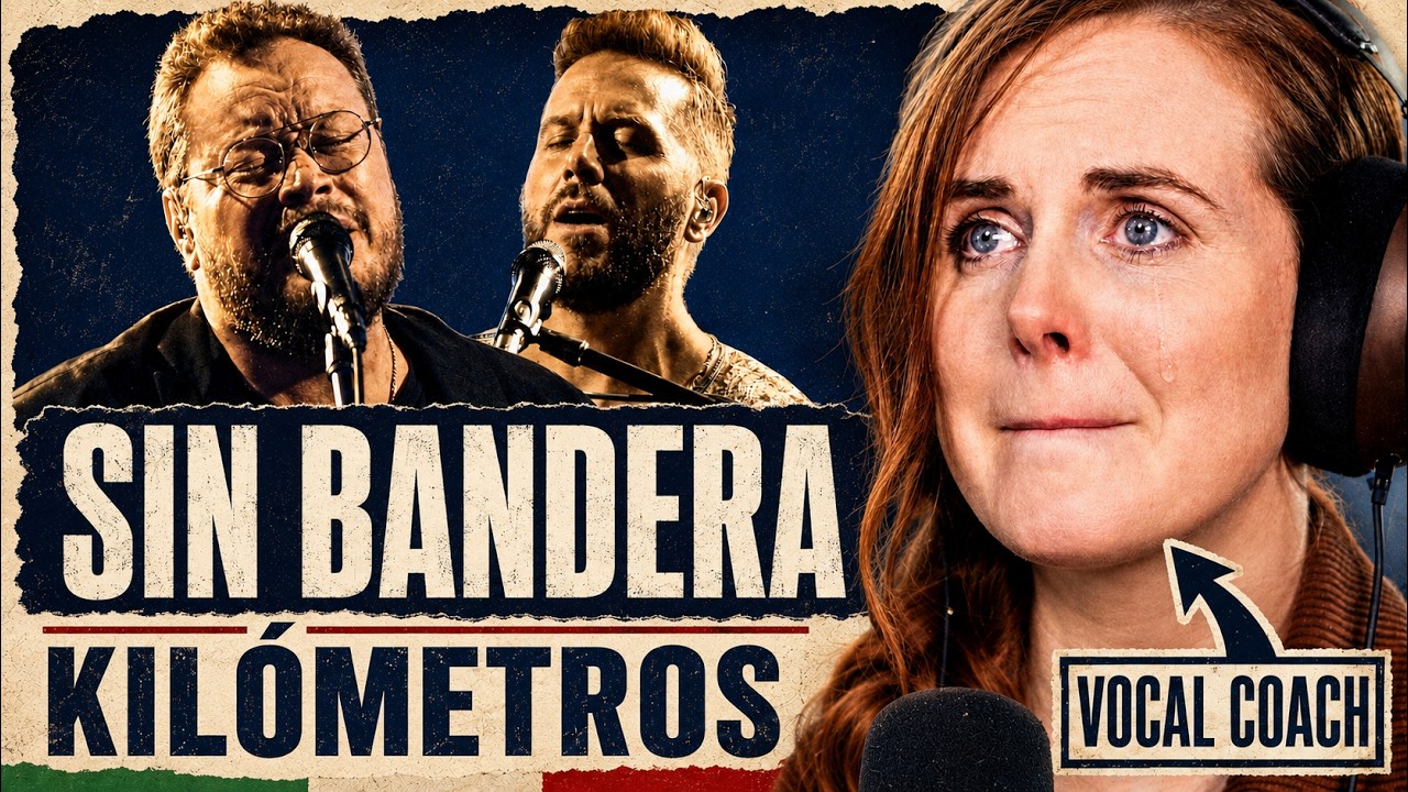 ВЕЛИКАЯ латиноамериканская песня о любви? | Sin Bandera 'Kilómetros' | Анализ вокального тренера