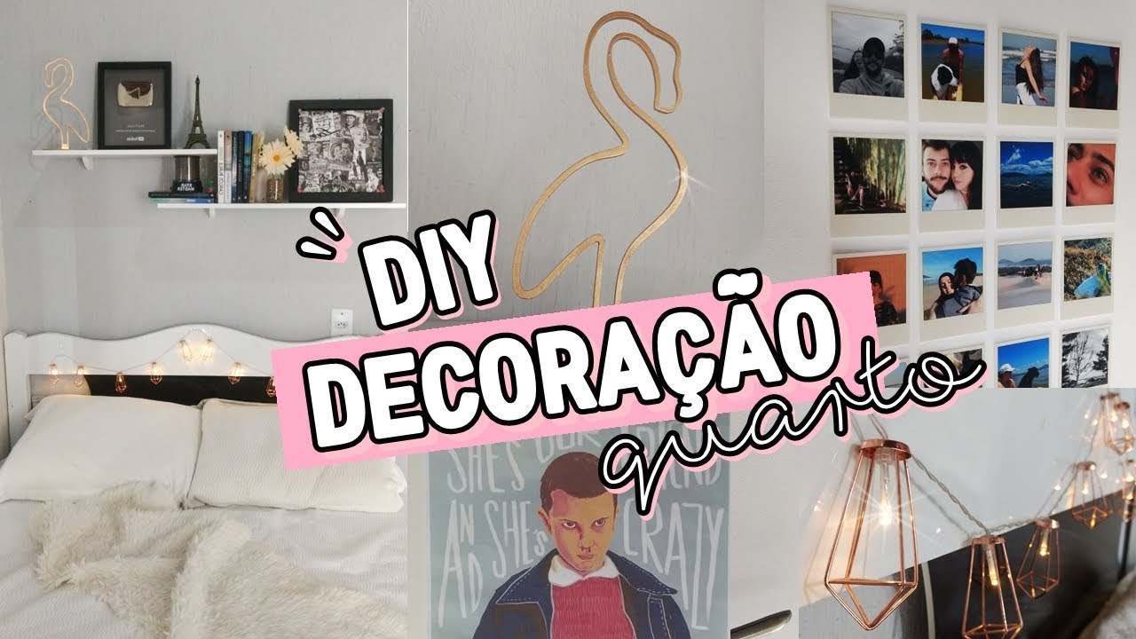 DIY DECORAÇÃO PARA O QUARTO GASTANDO POUCO | INSPIRAÇÃO PINTEREST