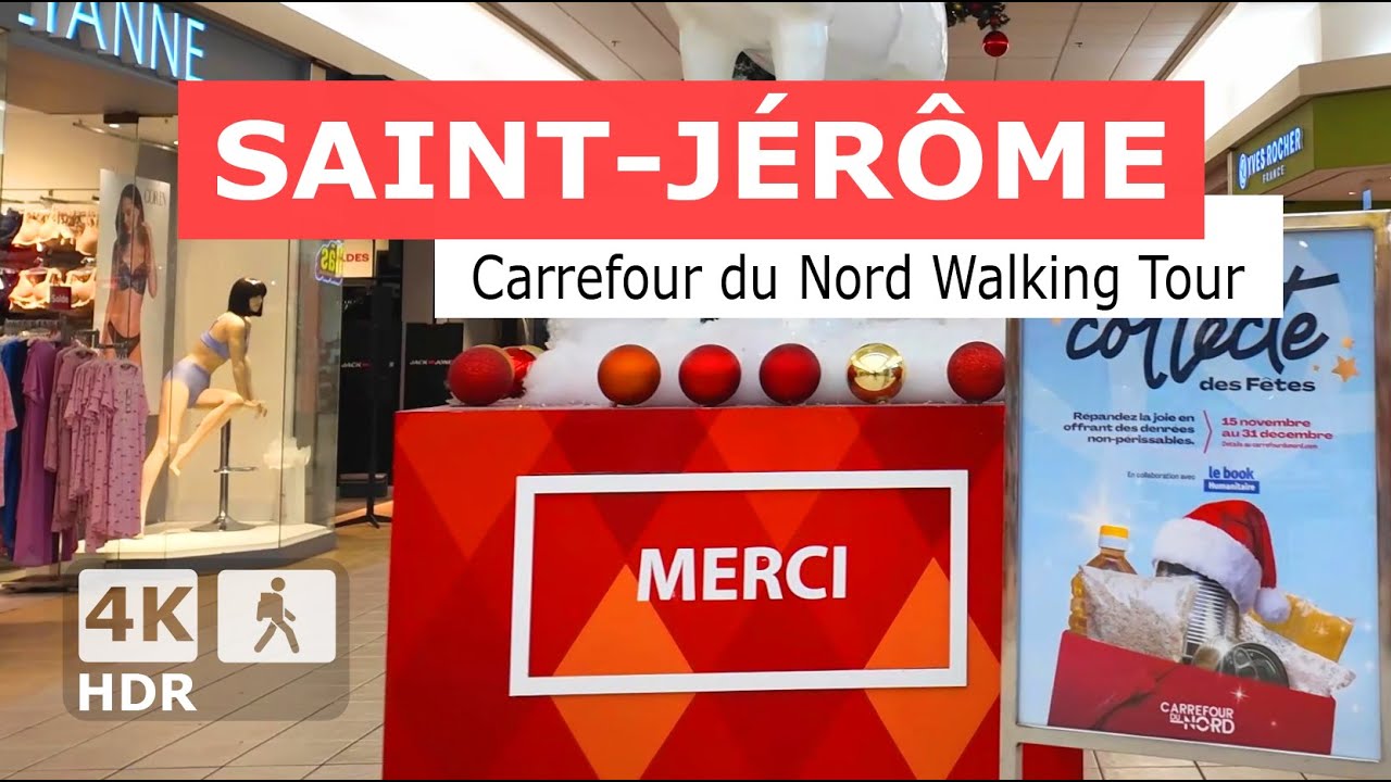 [ 4K ] Carrefour du Nord 🛍️ Shopping Mall Walking Tour | Saint-Jérôme, Quebec, Canada 🇨🇦 2026