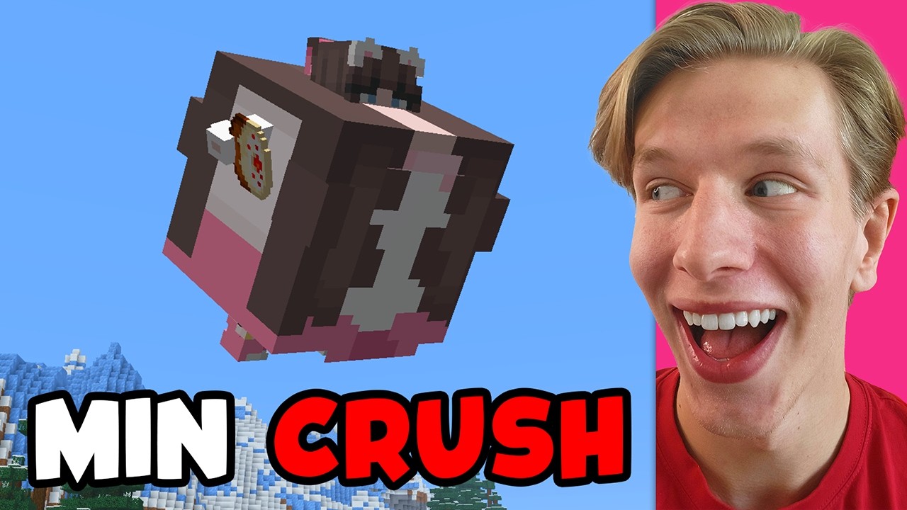 Jag Prankade Min Crush med Fake Mat i Minecraft!