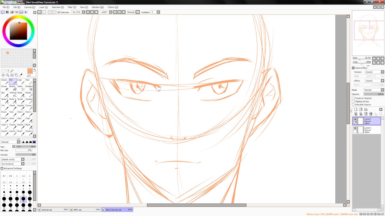 ｢Paint tool sai｣ Basic tutorial for Beginners