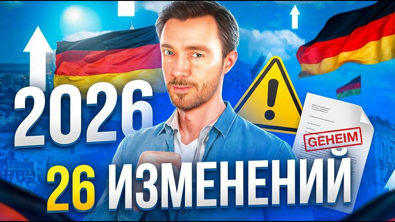 🤫О чем молчат новости:  26 главных перемен в Германии, которые коснутся вас