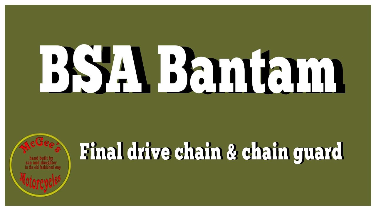 Final drive chain and chain guard