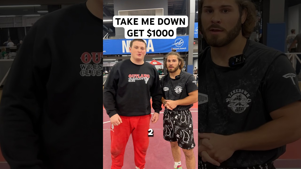 Гигант борется за 1000 долларов 😬 #mma #ufc #рестлинг #тренд #шорты