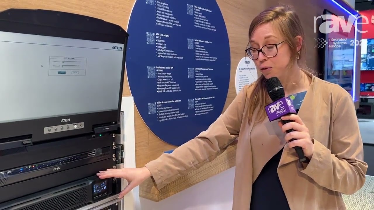 ISE 2022: ATEN Presents ATEN Rack with Several KVM and Rack Solutions for Remote Control